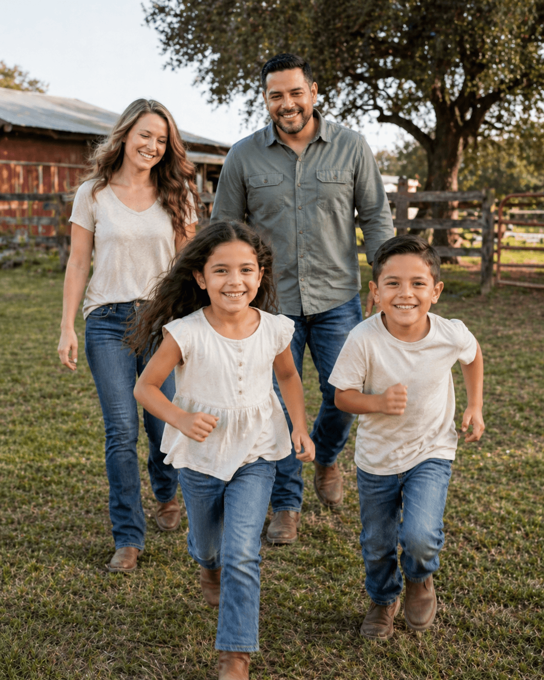 The Rivera Family - Luis, Emily, Sofia, and Mateo